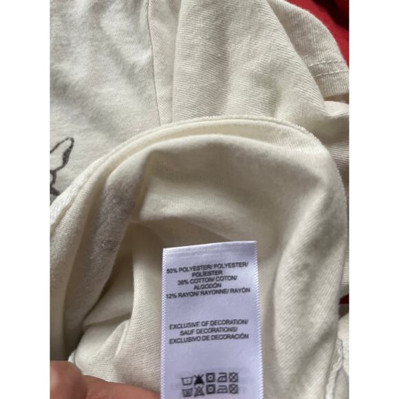 Lucky Brand Grateful Soft Short Sleeve Cream Shirt Women's Size Small - Picture 6 of 6